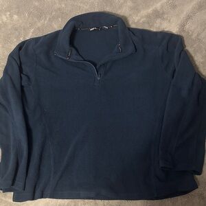 Unisex Navy Quarterzip